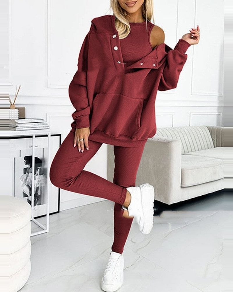 ALENA Casual Sweatshirt and Pants Set – Cozy Comfort Meets Effortless Style