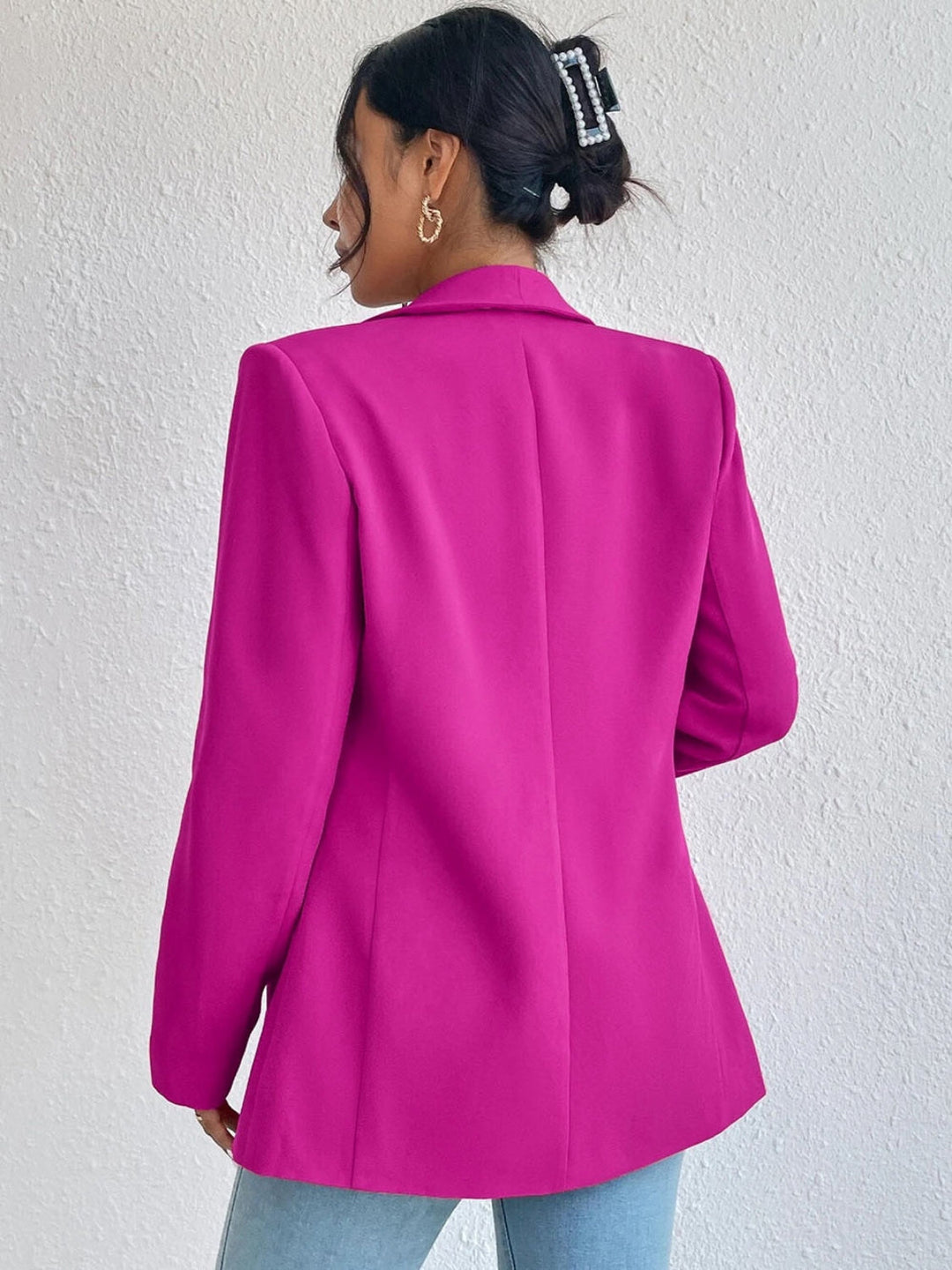 Women’s Shawl Collar Long Sleeve Blazer | Comfortable Polyester-Spandex Fit