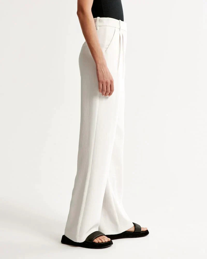 Effortless Tailored Wide-Leg Pants for All-Day Comfort & Style