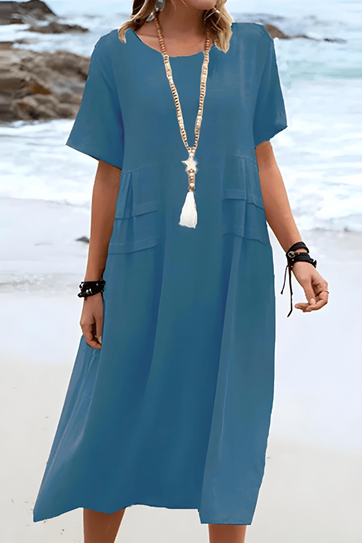 Aria™ | Summer Linen Dress – Effortless Elegance for Warm Days