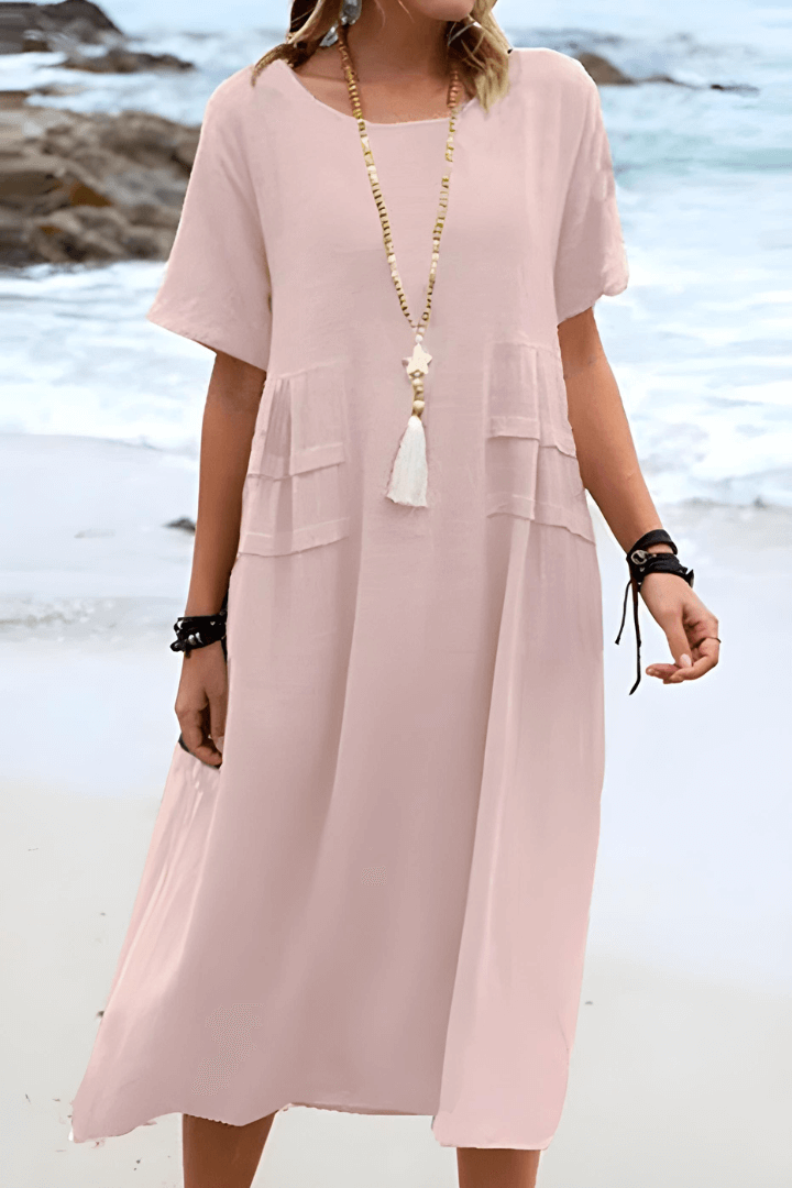 Aria™ | Summer Linen Dress – Effortless Elegance for Warm Days