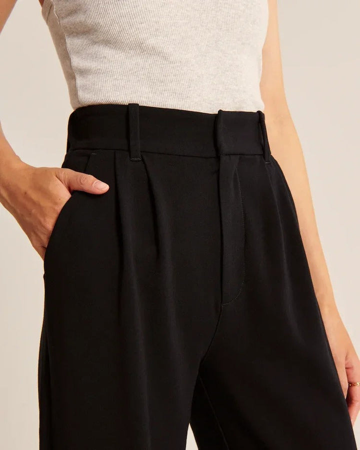 Effortless Tailored Wide-Leg Pants for All-Day Comfort & Style